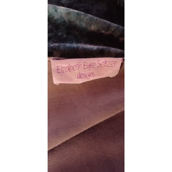 Elizabeth Eyre Seltzer Designs Hand Dyed Velvet Open Kimono Jacket Art to Wear - Picture 5 of 5